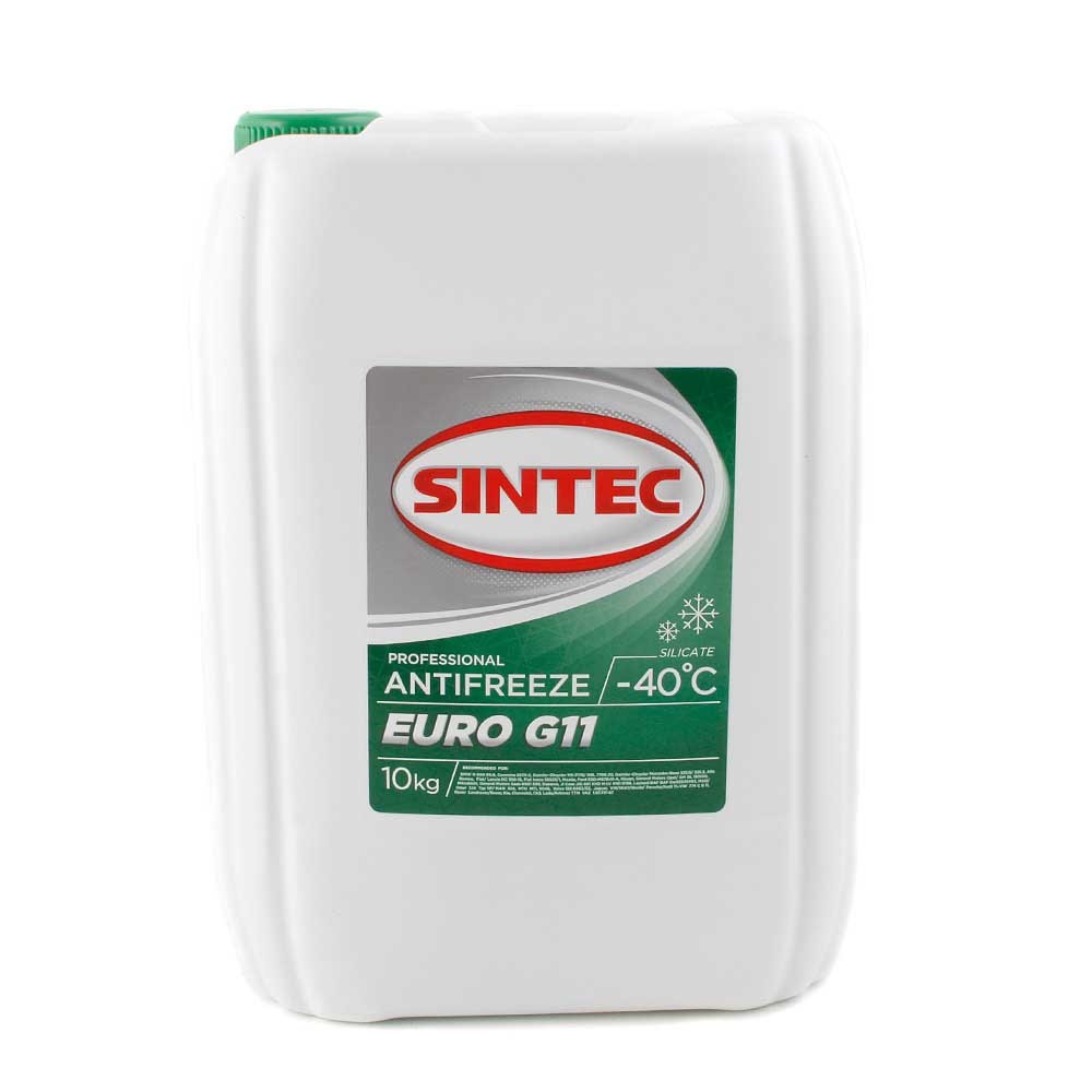Антифриз SINTEC Euro G-11 зеленый 10л