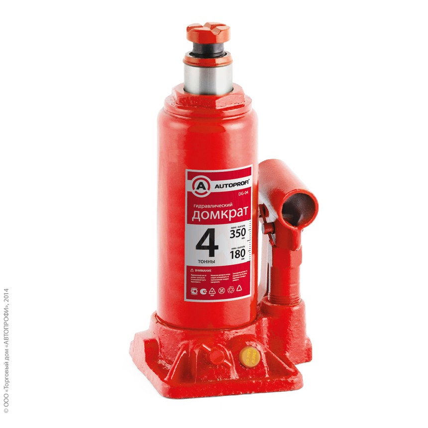Домкрат гидравлический  4т (180-350мм) AUTOPROFI