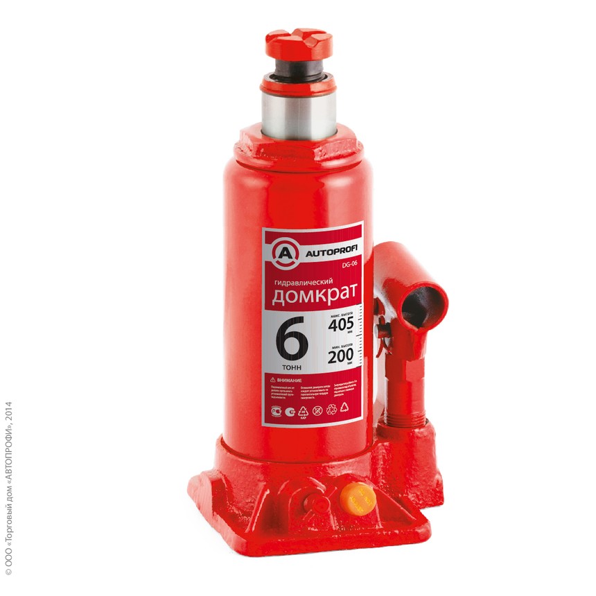 Домкрат гидравлический  6т (200-405мм) AUTOPROFI